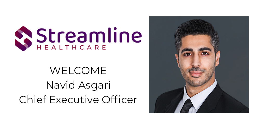 Navid Asgari Joins Streamline Healthcare Solutions as CEO to Spearhead Innovation and Elevate Customer Experience in Behavioral Health Technology