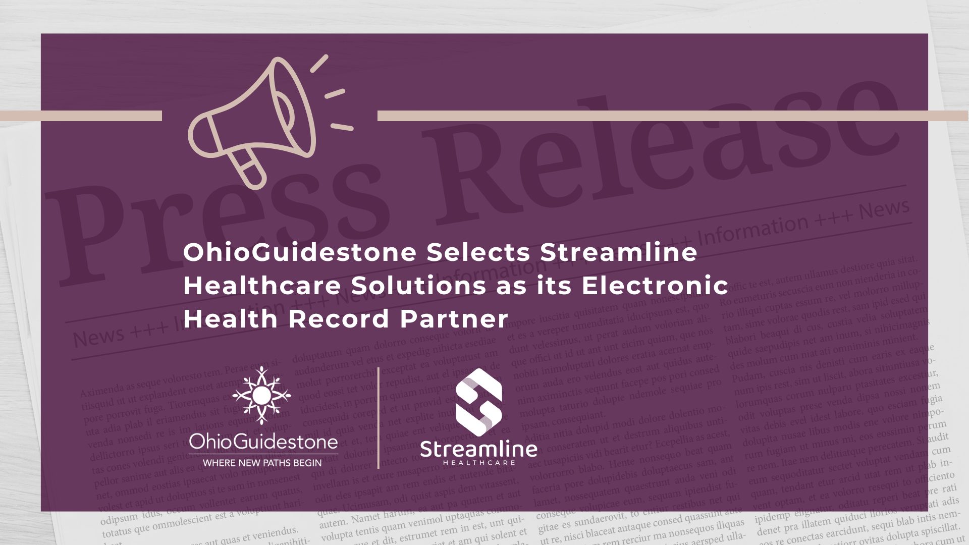 OhioGuidestone Selects Streamline Healthcare Solutions